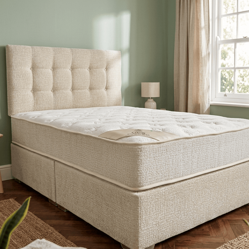 CORRIB MATTRESS & DIVAN BED SET MINK by Aurora Beds