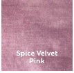 Aurora Bed Complete Single 3ft / Spiced Velvet Pink Aurora VERONA Standard 27 inch Headboard