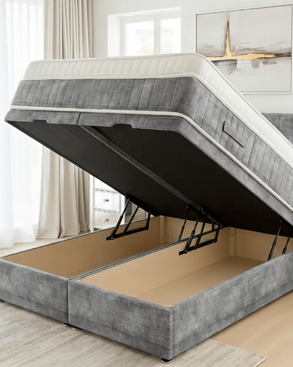 OTTOMAN BASE  in Spiced Velvet by Aurora Beds