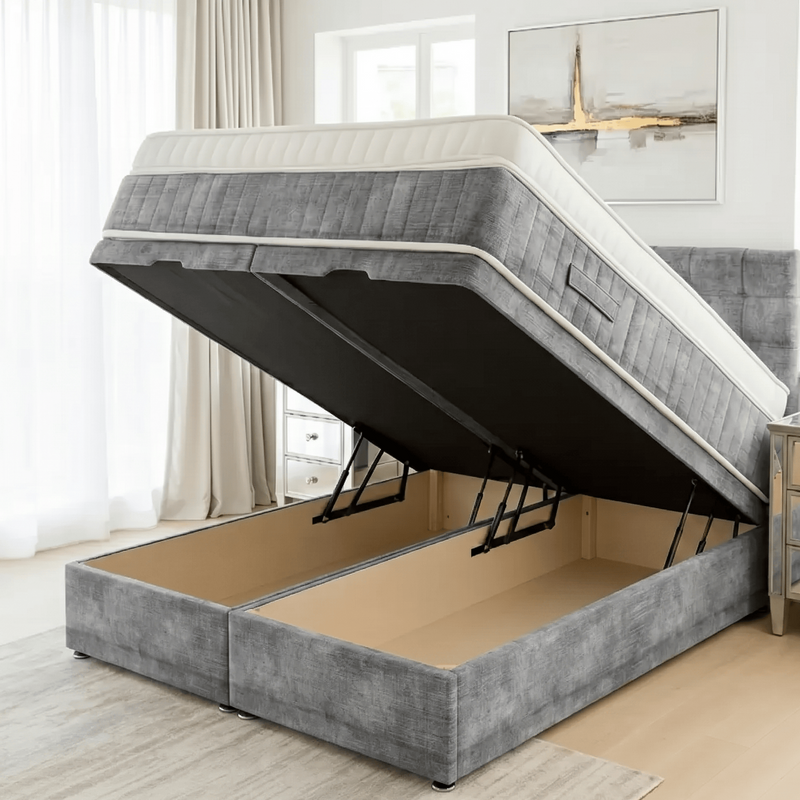 OTTOMAN BASE  in Spiced Velvet by Aurora Beds