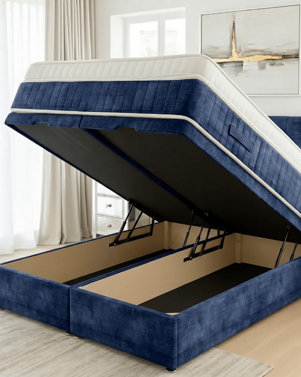 OTTOMAN BASE  in Spiced Velvet by Aurora Beds