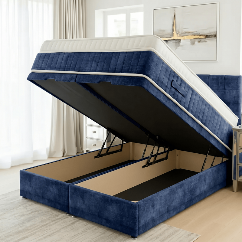 OTTOMAN BASE  in Spiced Velvet by Aurora Beds