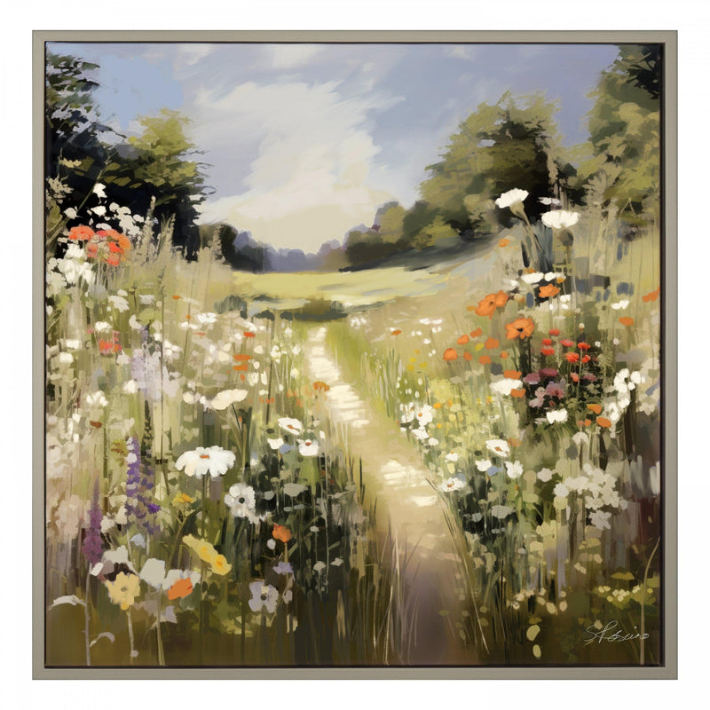 WILDFLOWER WANDER FRAMED CANVAS Curated by simply Hazel