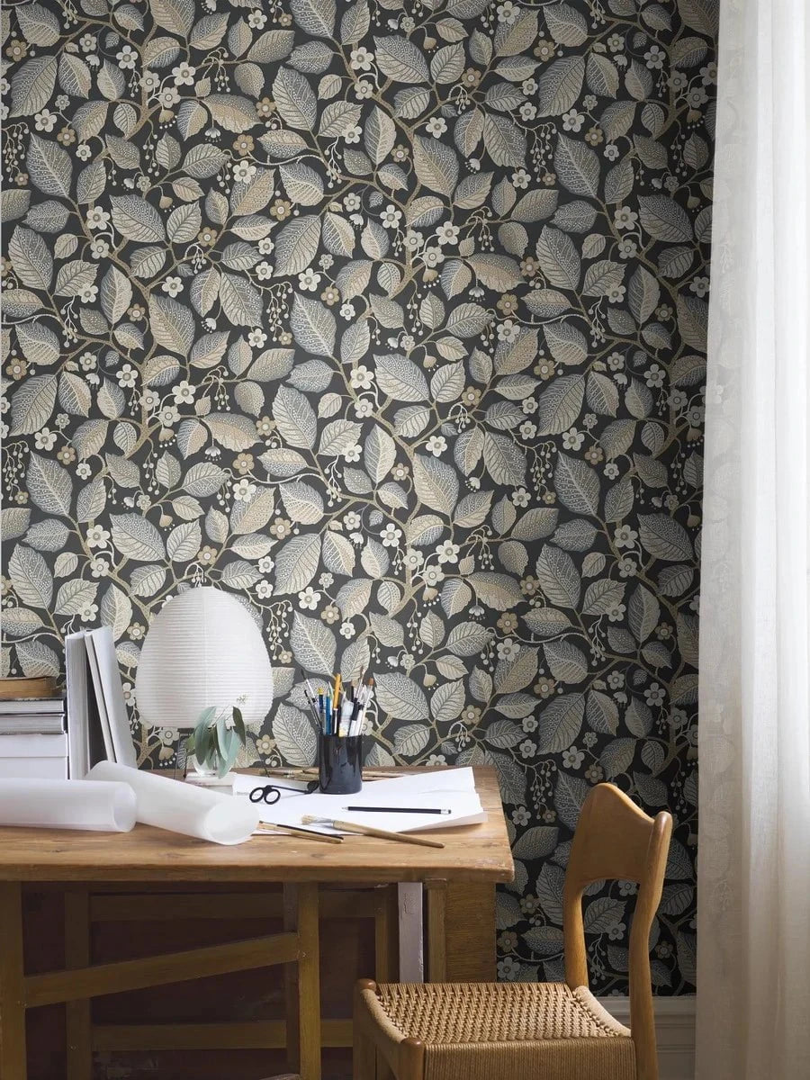 Boråstapeter Boråstapeter Wallpaper Elm Tree Black – by Boråstapeter