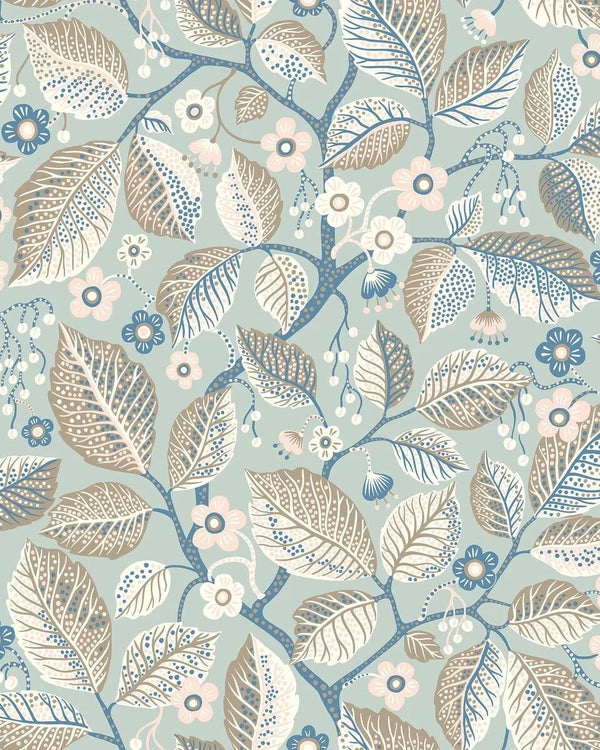 Elm Tree Blue – by Boråstapeter