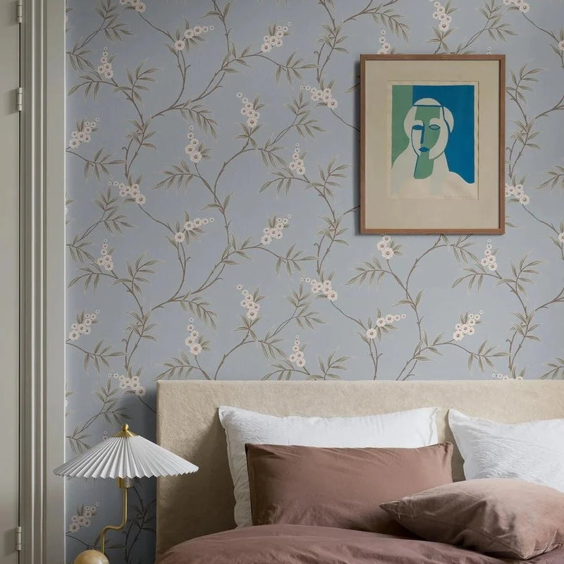 Floral Tree Blue – by Boråstapeter