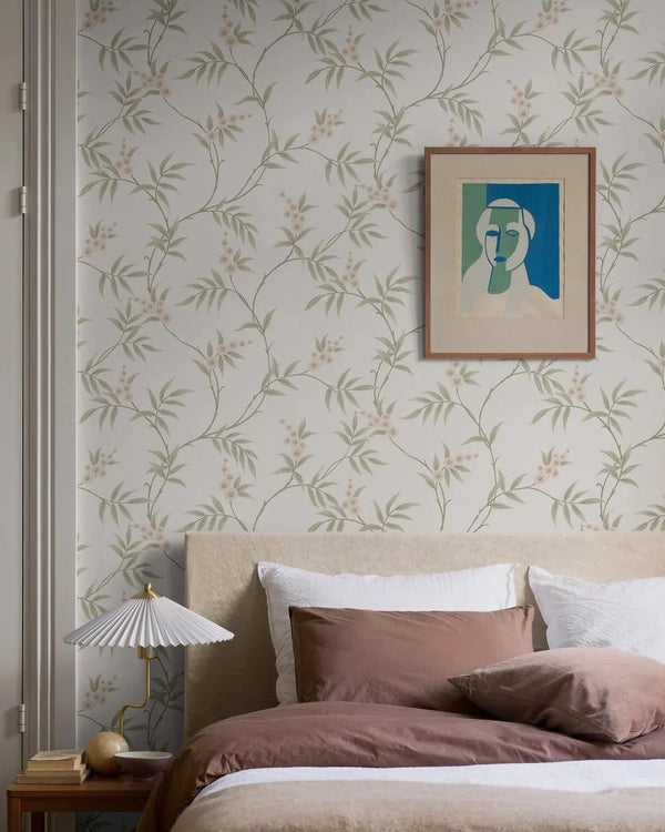 Floral Tree White – by Boråstapeter