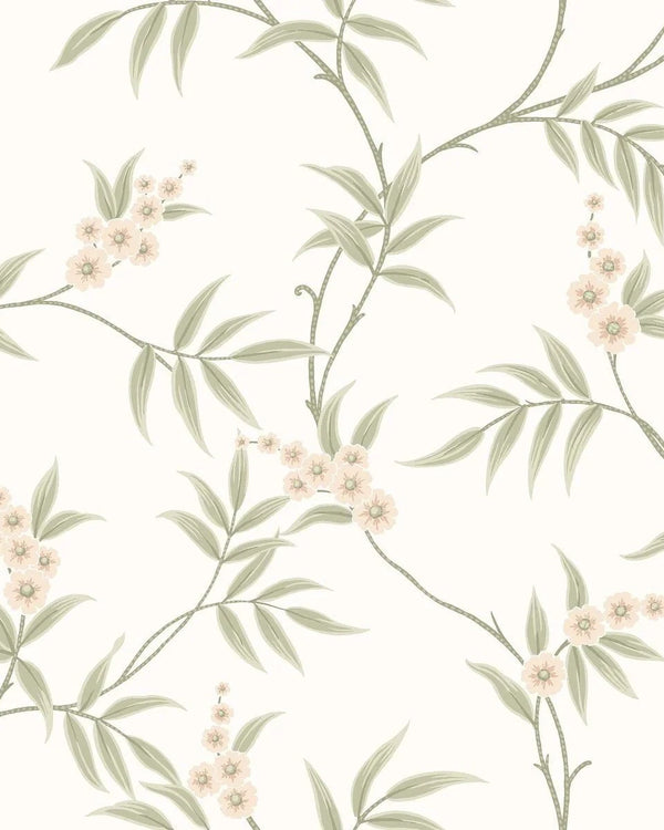 Floral Tree White – by Boråstapeter