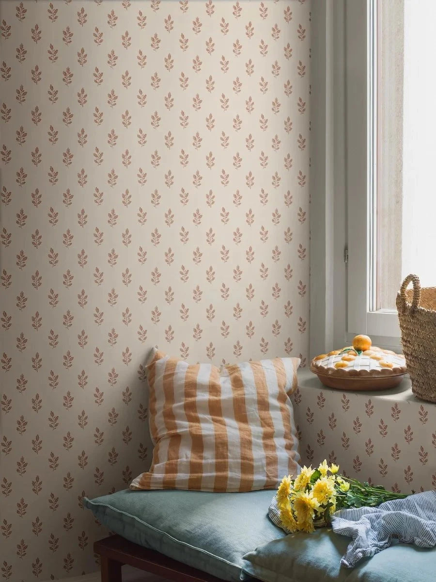 Boråstapeter Boråstapeter Wallpaper Little Oak Red – by Boråstapeter (10 metre roll)