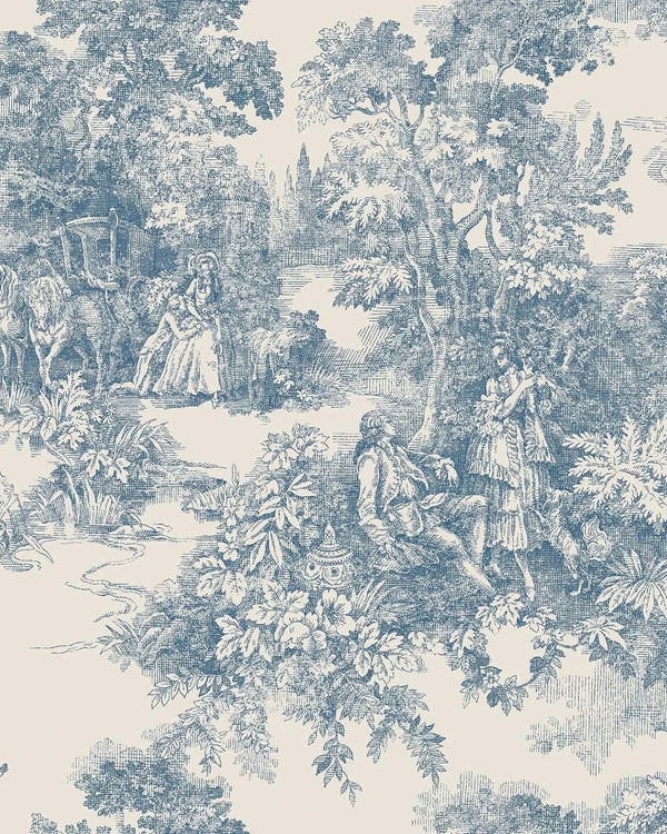 Toile de Jouy Blue – by Boråstapeter