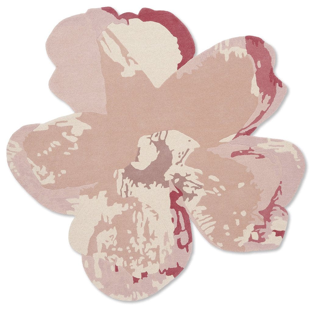 Brink & Campman Designer Rugs 150 cm round / 4’11” round / Light Pink Ted Baker  - Shaped Magnolia