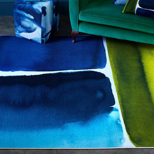 Brink & Campman Designer Rugs 170/230cm / BBG Muralla Azure 015108 BLUEBELLGRAY Hand Tufted Printed rugs