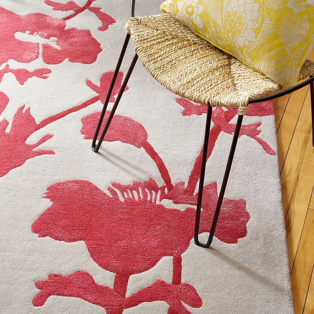 Brink & Campman Designer Rugs FLORENCE BROADHURST Floral 300 Poppy