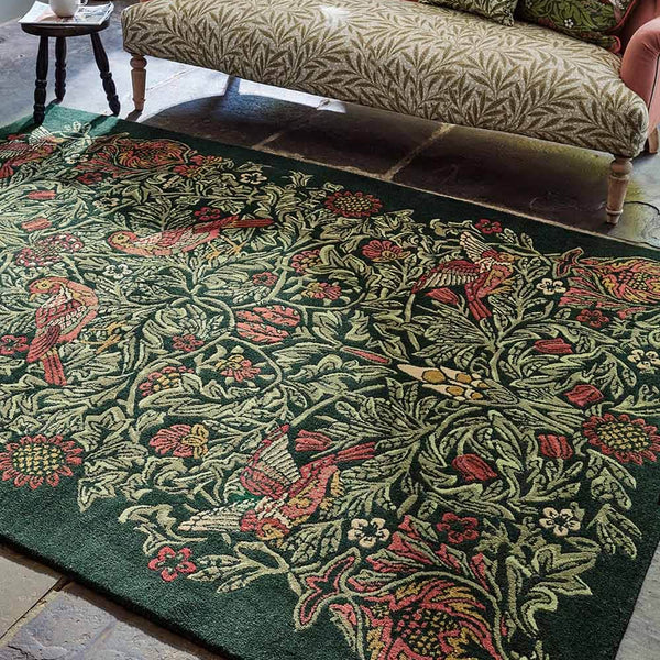 BIRD PURE WOOL RUG  by Morris & Co (Brink & Campman)