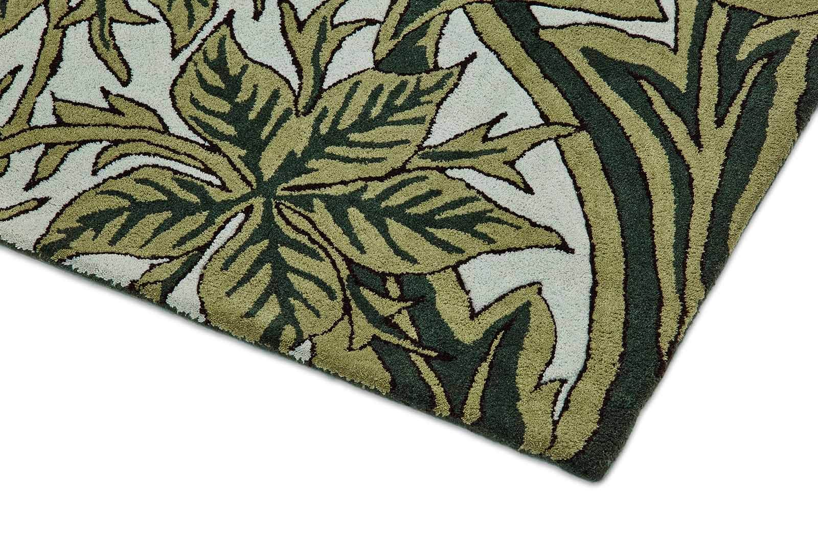 Brink & Campman Designer Rugs MORRIS & Co. Bluebell Leafy Arbor Green Rug by Brink & Campman