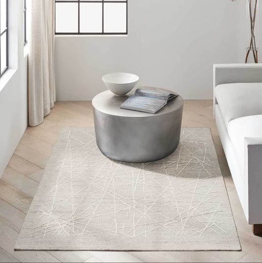 Calvin Klein (Nourison & Home) Designer Rugs 160 cm by 221 cm (5 ft 3 in by 7 ft 3 in) / Grey CALVIN KLEIN WANDER WND01 AREA RUG  by Nourison