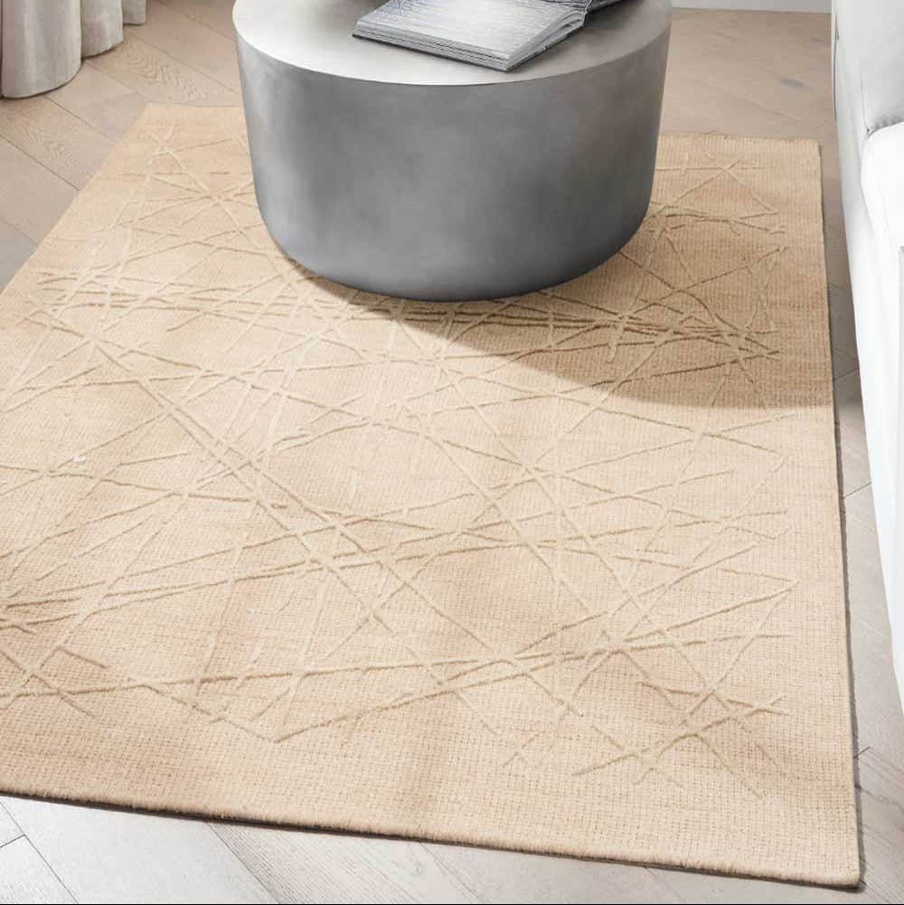 Calvin Klein (Nourison & Home) Designer Rugs 160 cm by 221 cm (5 ft 3 in by 7 ft 3 in) / Natural CALVIN KLEIN WANDER WND01 AREA RUG  by Nourison