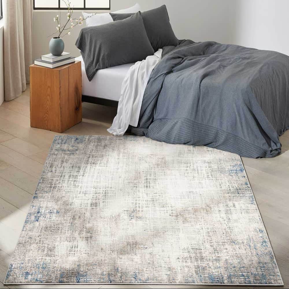Calvin Klein (Nourison & Home) Designer Rugs 183 cm x 122 cm (6’ x 4’) / Blue Multi CALVIN KLEIN INFINITY AREA RUG  by Nourison