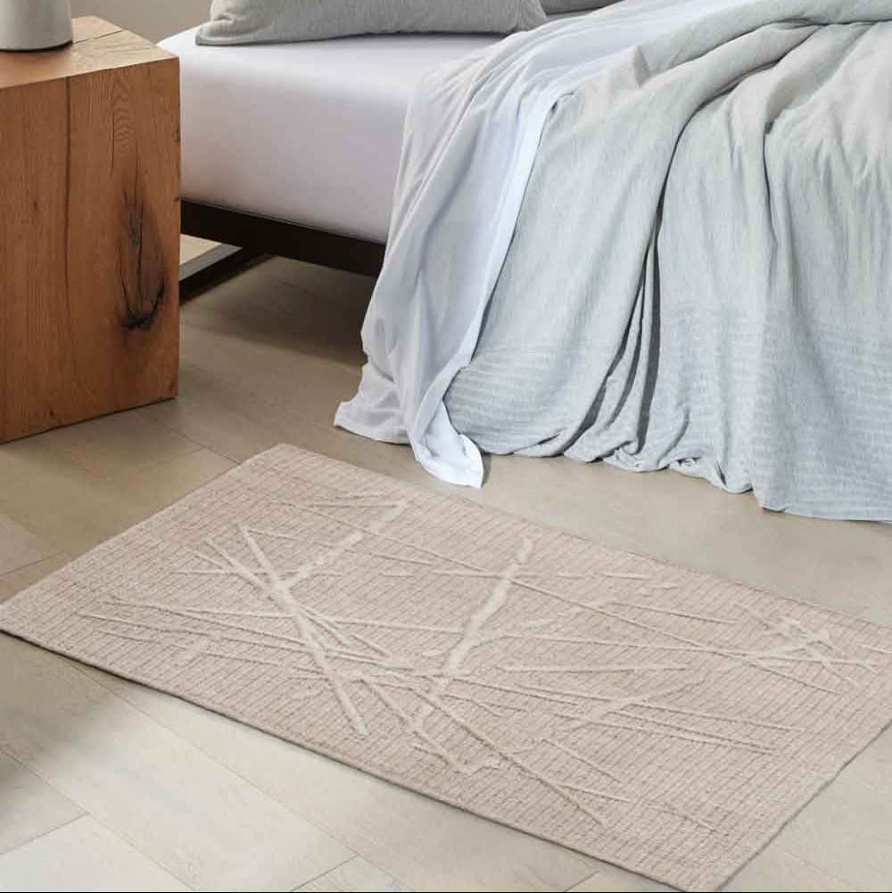 Calvin Klein (Nourison & Home) Designer Rugs 61 cm by 91 cm (2 ft by 3 ft) / Taupe CALVIN KLEIN WANDER WND01 AREA RUG  by Nourison