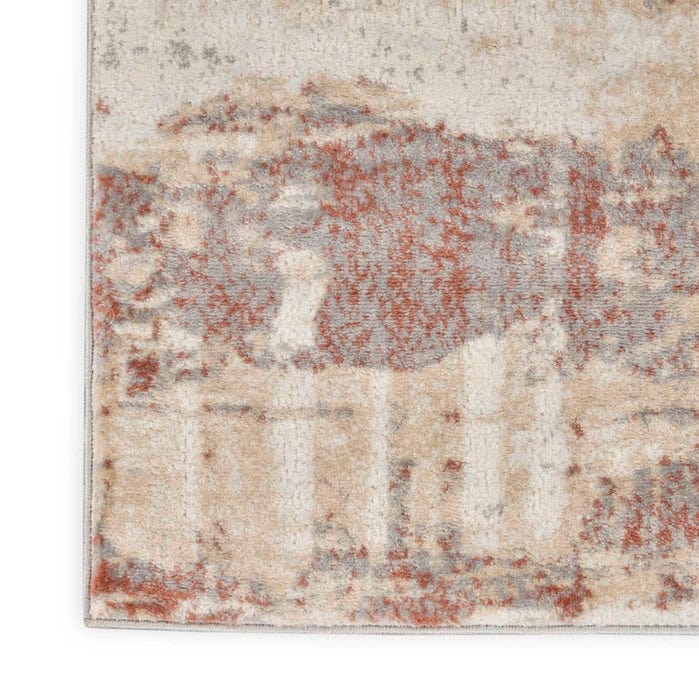 Calvin Klein (Nourison & Home) Designer Rugs Calvin Klein ENCHANTING GREY/RUST by Nourison & Home