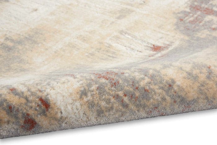 Calvin Klein (Nourison & Home) Designer Rugs Calvin Klein ENCHANTING GREY/RUST by Nourison & Home