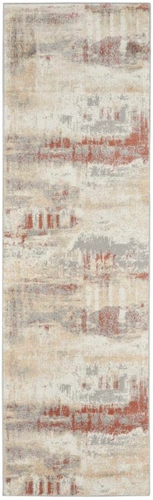 Calvin Klein (Nourison & Home) Designer Rugs Calvin Klein ENCHANTING GREY/RUST by Nourison & Home