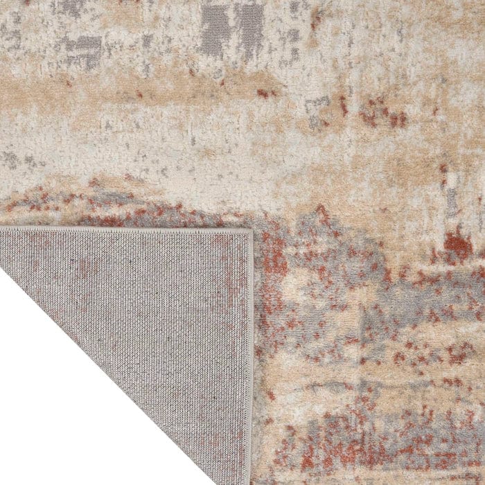 Calvin Klein (Nourison & Home) Designer Rugs Calvin Klein ENCHANTING GREY/RUST by Nourison & Home