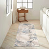 Calvin Klein (Nourison & Home) Designer Rugs Calvin Klein ENCHANTING IVORY/GREY/BLUE by Nourison & Home