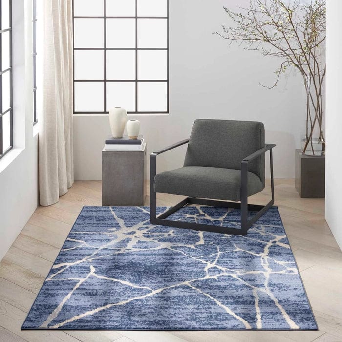 Calvin Klein (Nourison & Home) Designer Rugs Calvin Klein RIVER FLOW  BLUE by Nourison & Home