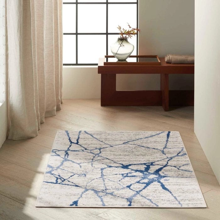 Calvin Klein (Nourison & Home) Designer Rugs Calvin Klein RIVER FLOW IVORY BLUE by Nourison & Home