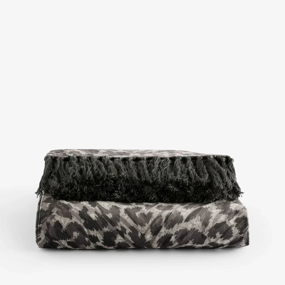 Clarke & Clarke Bedspread/Throw POKOT PRINTED VELVET THROW by Clarke & Clarke