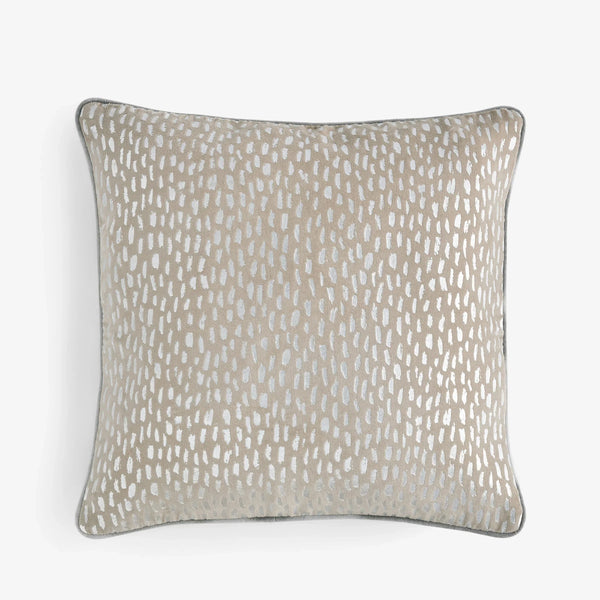 LOXLEY VELVET CUSHION SILVER  by Clarke & Clarke