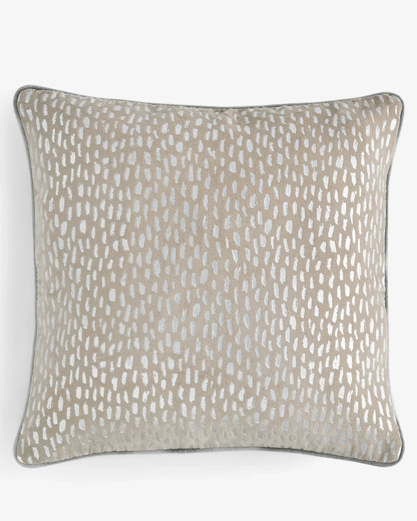 LOXLEY VELVET CUSHION SILVER  by Clarke & Clarke