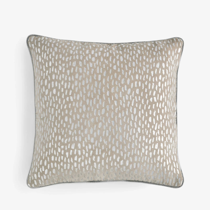 LOXLEY VELVET CUSHION SILVER  by Clarke & Clarke