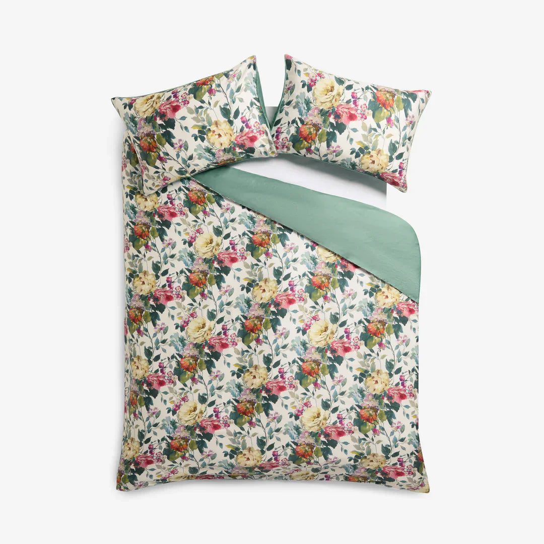Clarke & Clarke Duvet Cover set BLOOM 100% COTTON SATEEN DUVET COVER SET by Clarke & Clarke