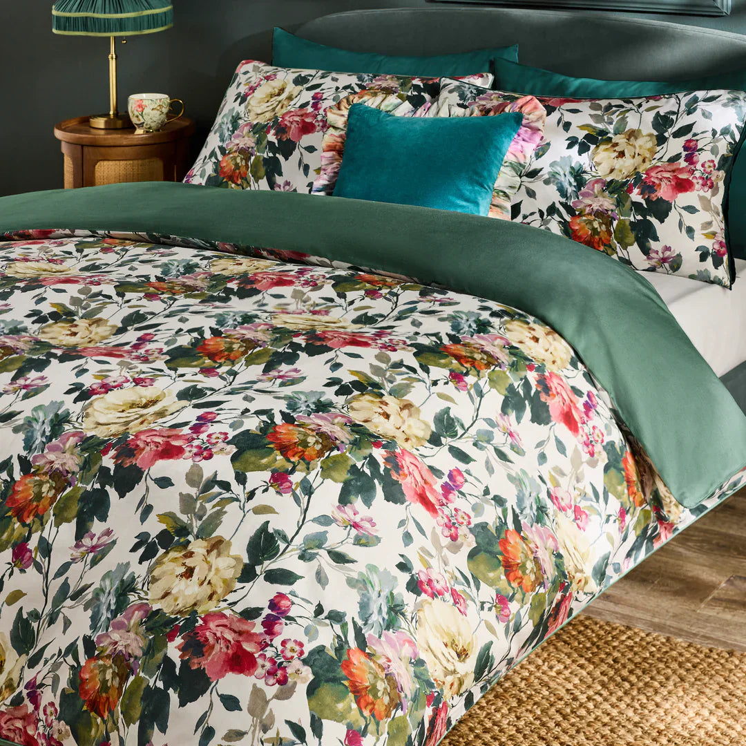 Clarke & Clarke Duvet Cover set BLOOM 100% COTTON SATEEN DUVET COVER SET by Clarke & Clarke