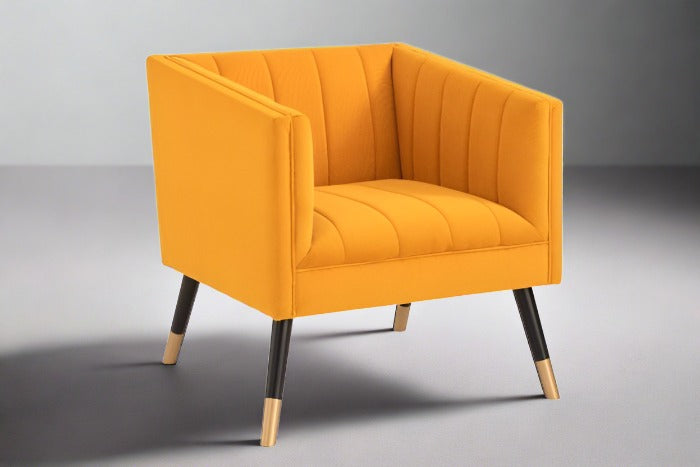 DERRYS Occasional tub Jackson Tub Chair in Mustard