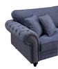 DERRYS Sofa Blue Chelsea 3 Seater Sofa - FLOOR STOCK CLEARANCE