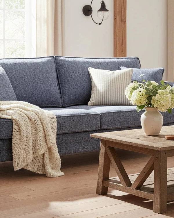 CHESTER DENIM SOFA (3 SEATER)  by Derry's