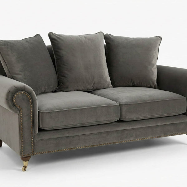 HAMPTON SERIES SOFA IN MINK (EX DISPLAY) by Derrys
