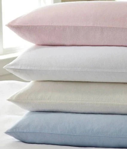 Design Port  Brushed Cotton Plain Bedding Pillowcases