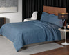 Design Port Interior Design Range Single Duvet set / Denim LINEN LEAF DUVET COVE SETS (3 colours to choose from) by Design Port