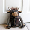 Essentials Doorstop HIGHLAND COW TARTAN DOOR STOP