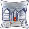 Evans Litchfield Cushions Beach Shacks - feather filled Premium Nautical Cushion 43cm x 43cm in 3 designs by Evans Lichfield