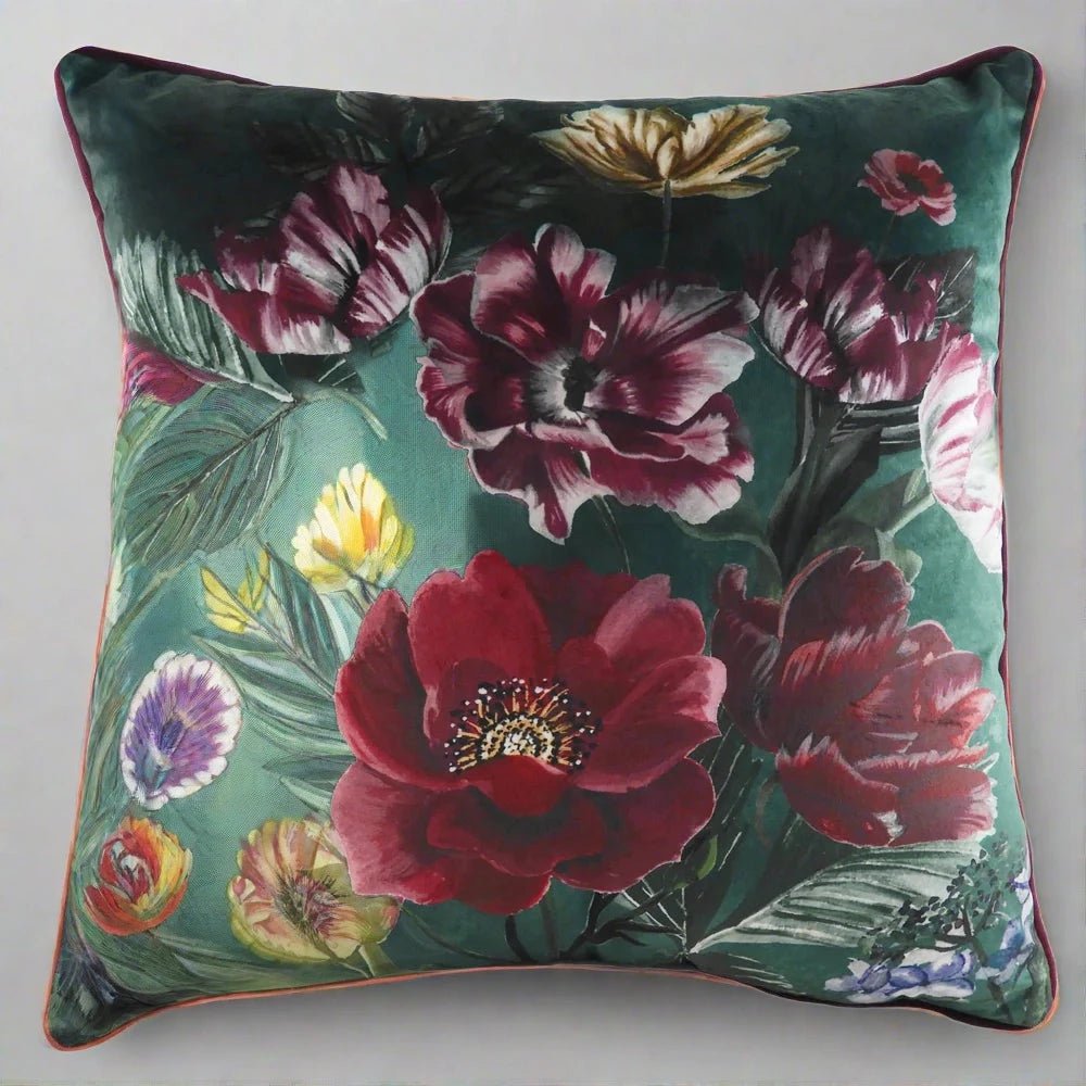 Evans Litchfield Cushions Premium Eden Bloom Square duck feather filled Cushion 50cm x 50cm