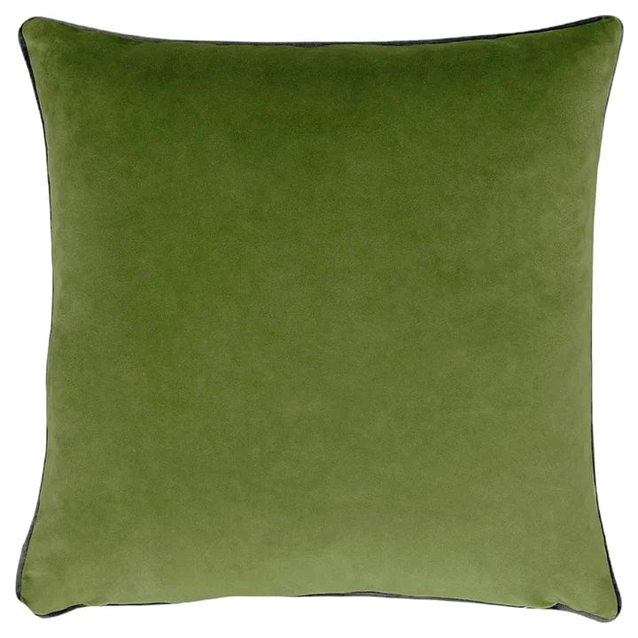 Evans Litchfield Cushions Premium Olive Peacock feather filled Cushion by Evans Lichfield