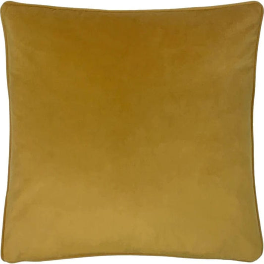 Evans Litchfield Cushions Premium Opulence Soft Velvet feather filled Cushion in Saffron by Evans Litchfield