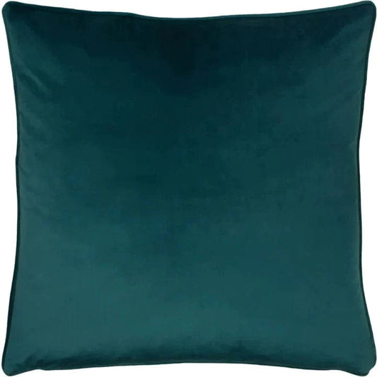 Evans Litchfield Cushions Premium Opulence Soft Velvet feather filled Cushion in Teal by Evans Litchfield
