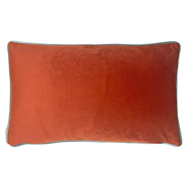 Evans Litchfield Cushions Premium Peacock Rectangular feather filled Cushion in Sunset by Evans Lichfield