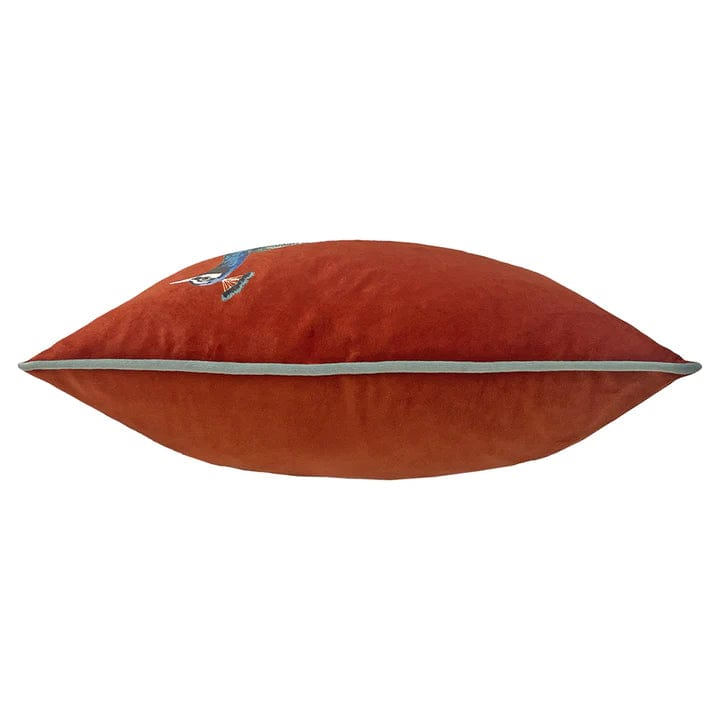 Evans Litchfield Cushions Premium Peacock Rectangular feather filled Cushion in Sunset by Evans Lichfield